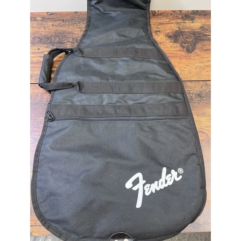 Fender Electric Guitar Gig Bag Soft Case Black Padded Strat Tele Style w/ Pocket